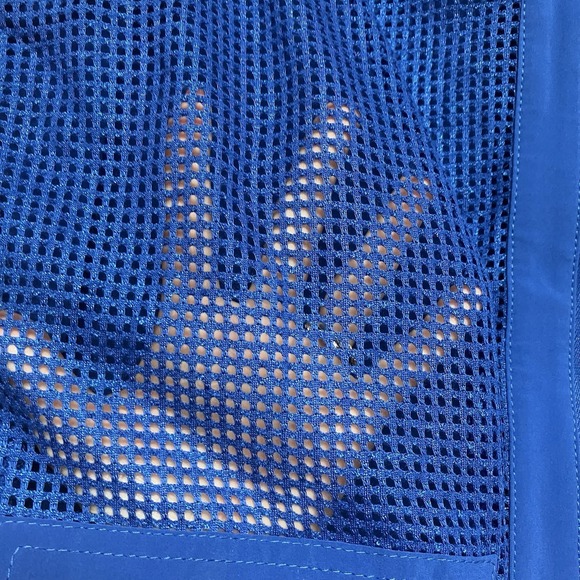 Weekends By Chico's Women's Vest Blue Mesh Zip Size Large Chicos 2‎ Sparkle - Picture 5 of 10